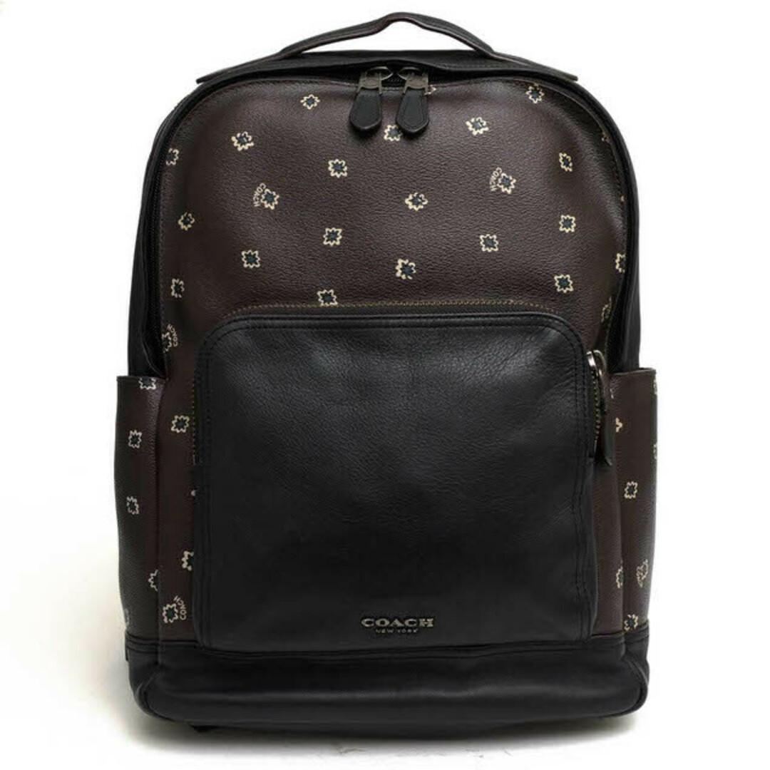 バッグコーチ／COACH リュック バッグ バックパック メンズ 男性 男性用PVC レザー 革 ブラック 黒  F37592 Graham Backpack With Spikey Diamond Print グラハム バックパック A4サイズ収納可 デイパック