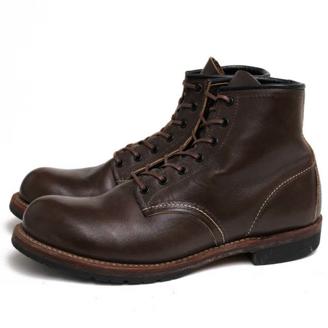 メンズレッドウィング／RED WING ワークブーツ シューズ 靴 メンズ 男性 男性用レザー 革 本革 ダークブラウン 茶 ブラウン  9023 BECKMAN BOOTS 6inch Round toe ベックマン 定番 グッドイヤーウェルト製法 モックトゥ