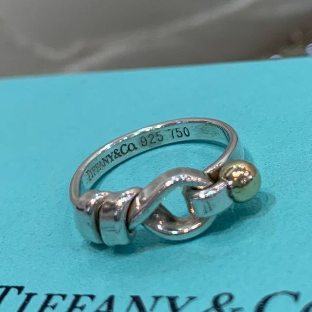 Tiffany& Co. ティファニー フック&アイ リング 925/750-