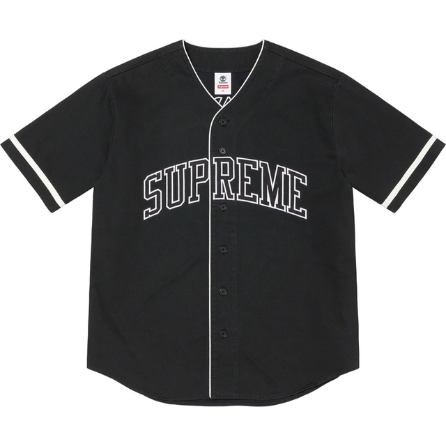 supreme baseball tops L ブラック