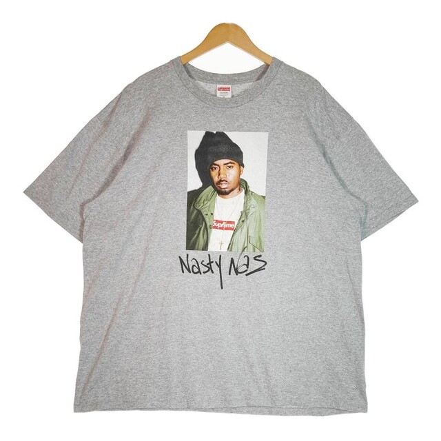 ★シュプリーム Nasty Nas ナスティー ナズ Tシャツ グレー XL