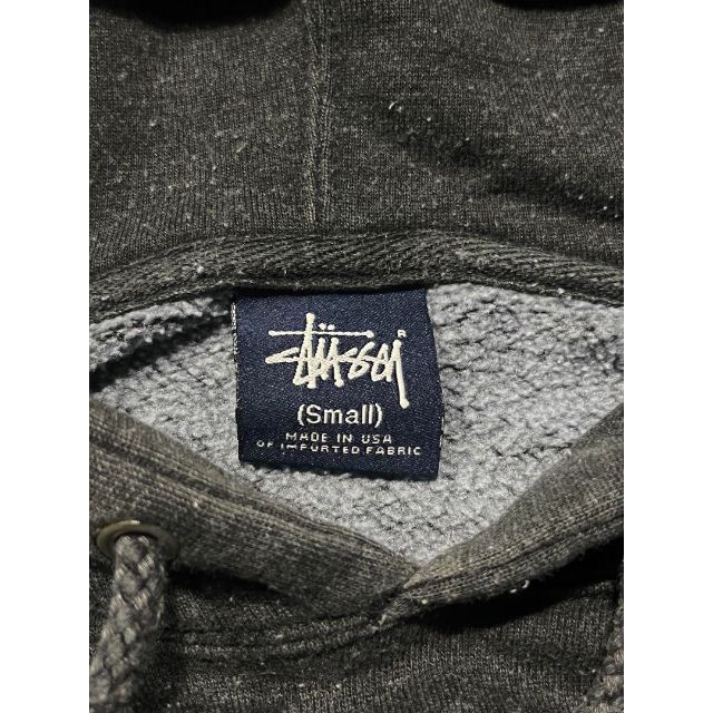 STUSSY - STUSSY 90s 00s usa製 パーカー スカル クラウン グレーの