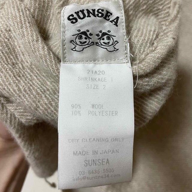 SUNSEA シュリンケージTシャツ 21aw