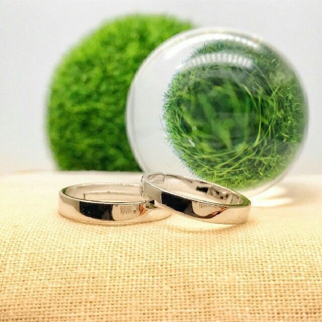 【即日発送 箱つき】2個セット カップル ペアリング シルバーリング 指輪♥ レディースのアクセサリー(リング(指輪))の商品写真