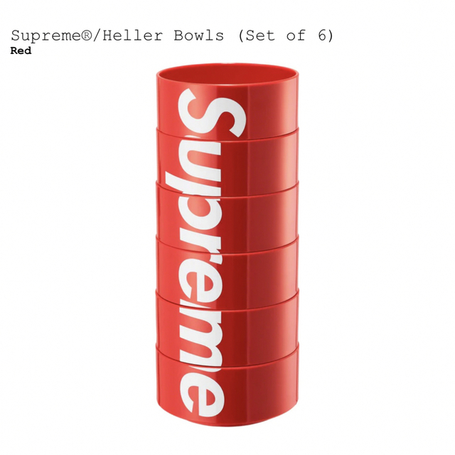 オンライン完売 Supreme Heller Bowls (Set of 6)