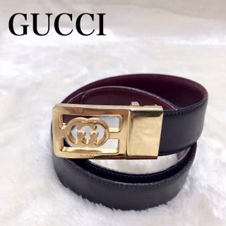 しておりま 美品GUCCIレザーベルト(白)最終お値下げ‼️ ♘げしました