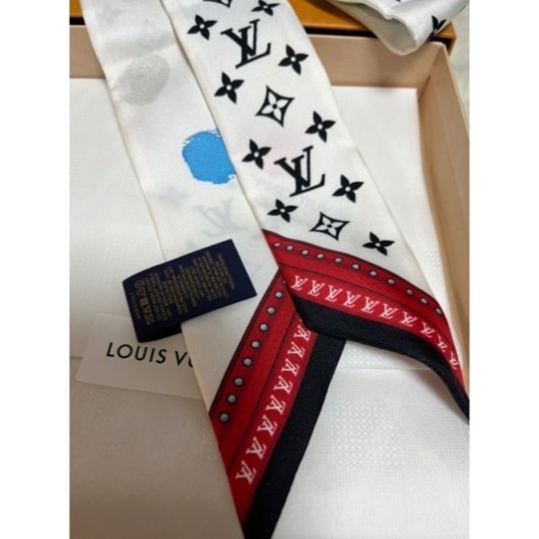 LOUIS VUITTON(ルイヴィトン)の匿名配送★LV★ヴィトン× YK バンドーBB・ ドット スカーフ レディースのファッション小物(バンダナ/スカーフ)の商品写真