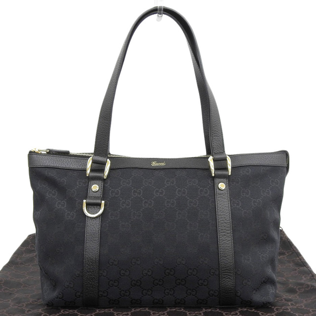 【本物保証】 布袋付 超美品 グッチ GUCCI GGキャンバス トートバッグ ハンドバッグ 軽い 黒 ブラック 141470 213317 | フリマアプリ ラクマ