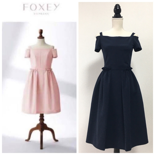 美品　FOXEY フォクシー　掲載　マットストレッチ  ワンピース