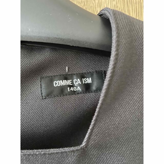 COMME CA ISM(コムサイズム)のCOMME CA ISM フォーマルジャンバースカート黒140 キッズ/ベビー/マタニティのキッズ服女の子用(90cm~)(ドレス/フォーマル)の商品写真