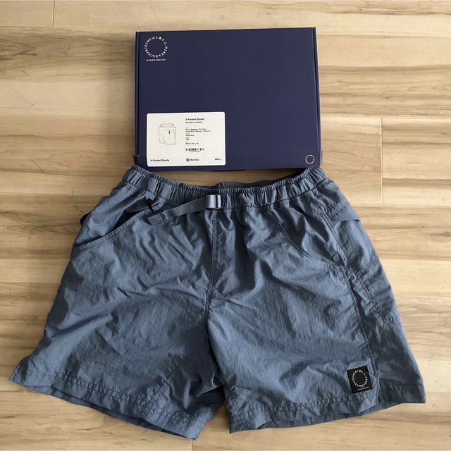山と道 5 Pocket shorts Blue Gray MEN L 試着のみ 超格安価格 www