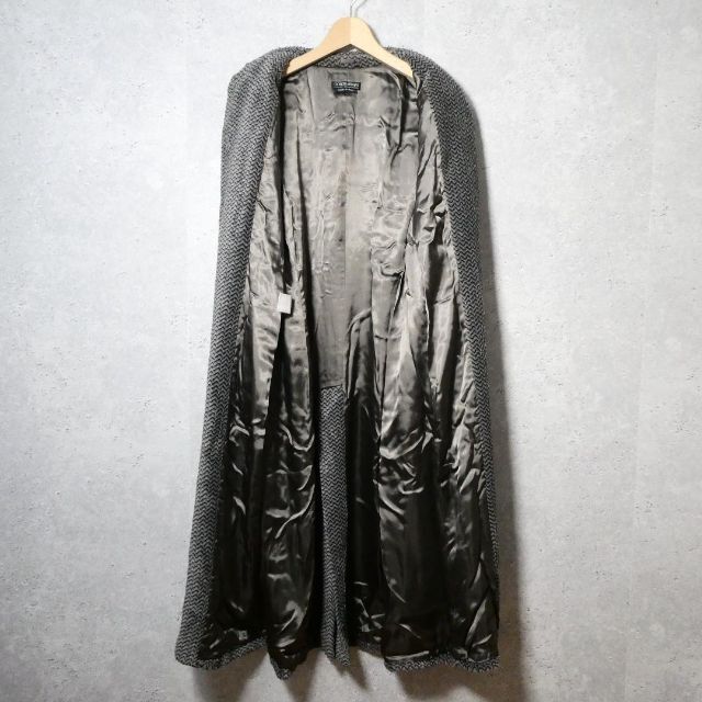 美品 GIORGIO ARMANI ストライプ ロング ステンカラーコート | www