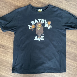 アベイシングエイプ(A BATHING APE)のA  Bathing Ape XL 男　黒 (Tシャツ/カットソー(半袖/袖なし))