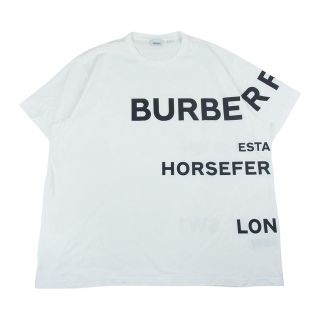 バーバリー(BURBERRY)のBURBERRY バーバリー LONDON ENGLAND ロンドン イングランド ロゴ 半袖 Tシャツ ホワイト系 XL【中古】(シャツ)