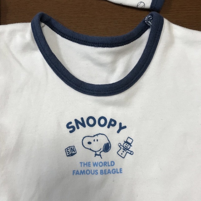 SNOOPY(スヌーピー)のスヌーピー ベビー肌着 3点セット キッズ/ベビー/マタニティのベビー服(~85cm)(肌着/下着)の商品写真