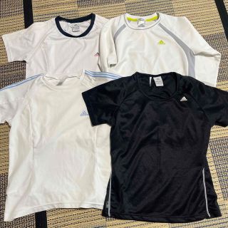 アディダス(adidas)のadidas レディース　スポーツtシャツ3枚、長袖Tシャツ1枚セット(Tシャツ(半袖/袖なし))