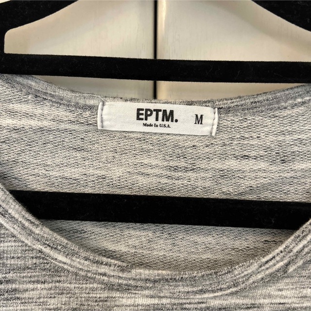 EPTM(エピトミ)のEPTM エピトミ Tシャツ ロング丈 フレンチテリー MARBLE 杢グレー メンズのトップス(Tシャツ/カットソー(半袖/袖なし))の商品写真