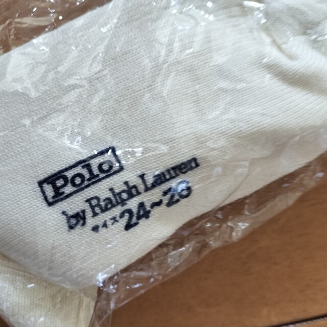 Ralph Lauren(ラルフローレン)のラルフローレン　白ロングソックス　24〜26 レディースのレッグウェア(ソックス)の商品写真
