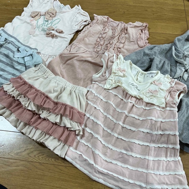 ジルスチュアート  80-90cm 6着まとめ売り キッズ/ベビー/マタニティのキッズ服女の子用(90cm~)(ワンピース)の商品写真