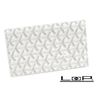 ゴヤール(GOYARD)の■新同■　ゴヤール サンロック 二つ折り 札入れ カード 入れ 長財布 ホワイト レザー 【A73212】(折り財布)