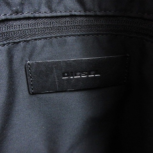 DIESEL(ディーゼル)のディーゼル トートバッグ レザー ストラップ付き 黒 ブラック ■ECS メンズのバッグ(トートバッグ)の商品写真