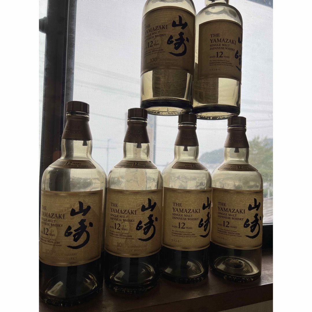 山崎12年　6本空ボトルセット 食品/飲料/酒の酒(ウイスキー)の商品写真