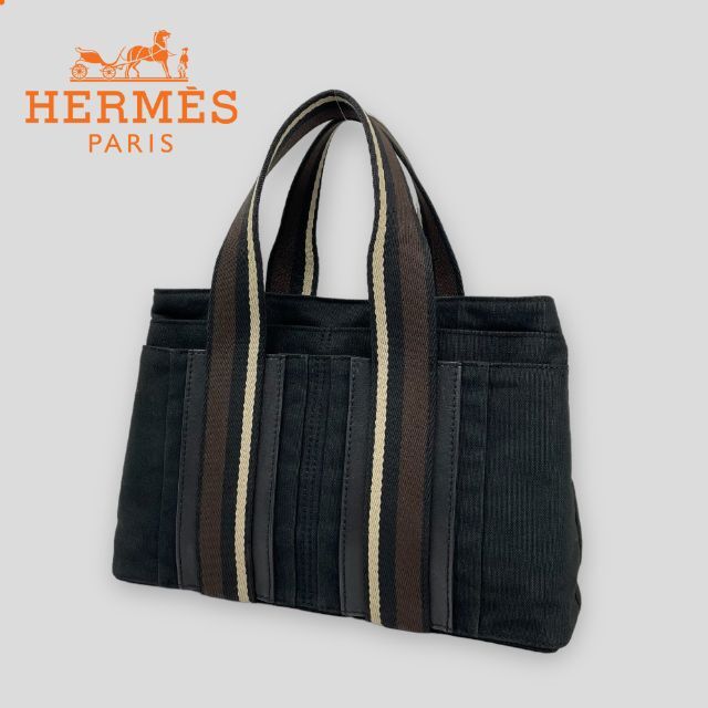 ○HERMES エルメス○ トロカ・ホリゾンタルPM キャンバストートバッグ