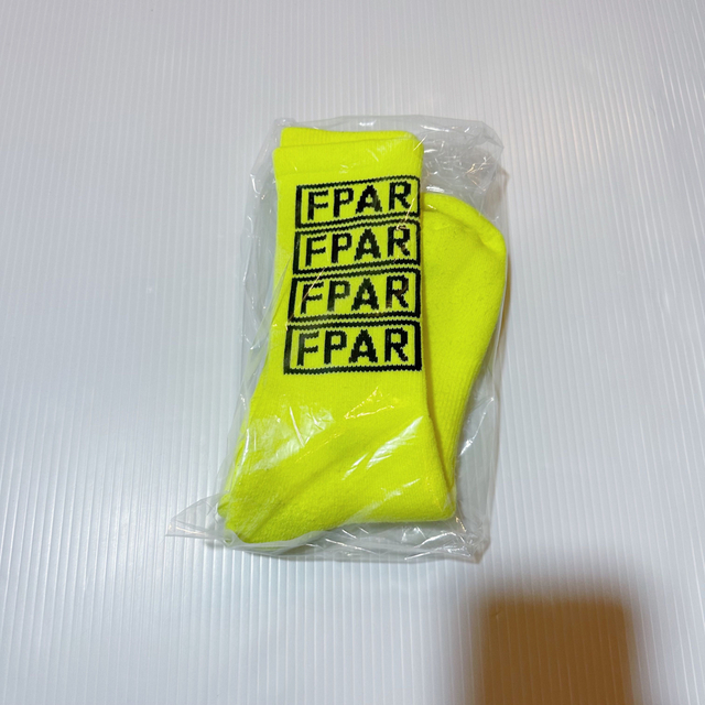 W)taps(ダブルタップス)のFPAR フォーティーパーセント ソックス 靴下 グリーン ライム ロゴ SOX メンズのレッグウェア(ソックス)の商品写真