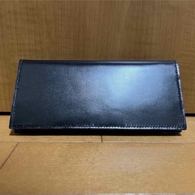 特別価格 新品 未使用 日本製 高級 オイルコードバン RF長財布 黒 ブラック