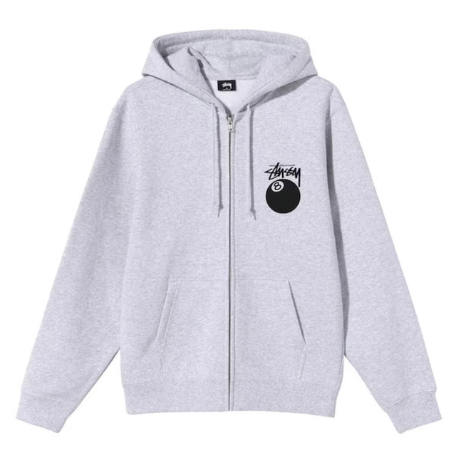 STUSSY 8ball zip-hoodie Sサイズ