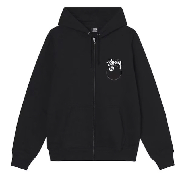 STUSSY 8ball zip-hoodie Lサイズ