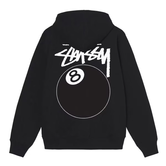 ジップパーカーSTUSSY 8ball zip-hoodie Sサイズ