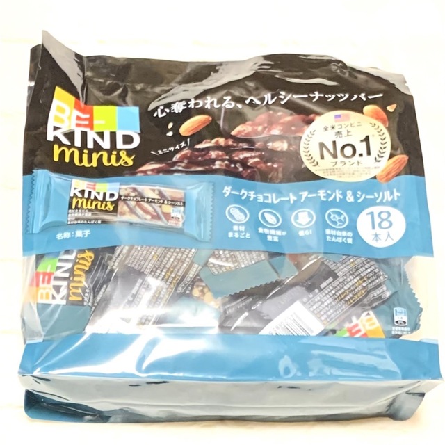 30個 ビーカインド ミニバー ダークチョコレート アーモンド&シーソルト 食品/飲料/酒の食品(菓子/デザート)の商品写真