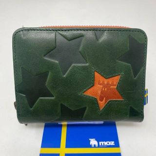 モズ(moz)の最終お値下げ moz モズ 二つ折り財布 star ジップ グリーン スター 星(財布)