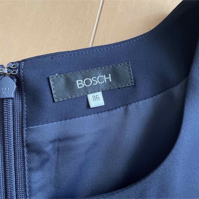 BOSCH(ボッシュ)のお値下げ　BOSCH ボッシュ　ワンピース　ネイビー　３６　美品✨ レディースのワンピース(ひざ丈ワンピース)の商品写真