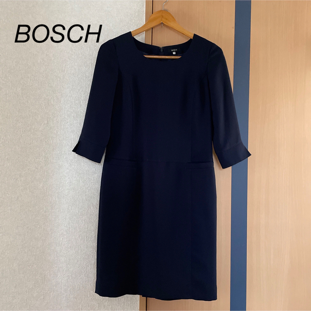 BOSCH(ボッシュ)のお値下げ　BOSCH ボッシュ　ワンピース　ネイビー　３６　美品✨ レディースのワンピース(ひざ丈ワンピース)の商品写真