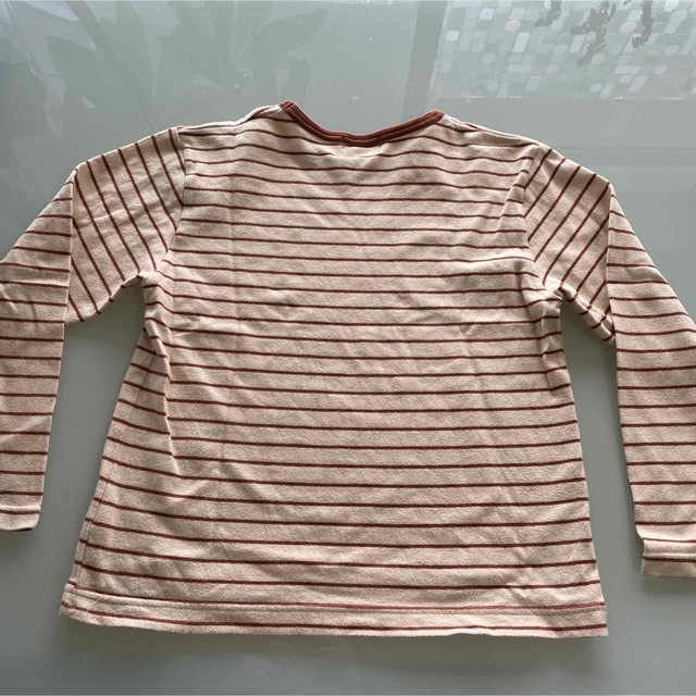kumikyoku（組曲）(クミキョク)の組曲　ストライプ　長袖Tシャツ　ロンT 130-140 キッズ/ベビー/マタニティのキッズ服女の子用(90cm~)(Tシャツ/カットソー)の商品写真