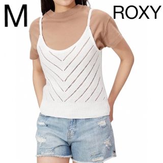 ロキシー(Roxy)のロキシー　レディース　 Mサイズ　ホワイト　ノースリーブ　キャミソール(キャミソール)