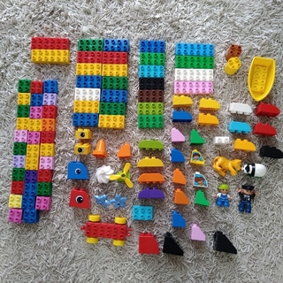 レゴ(Lego)のレゴデュプロ　みどりのバケツ　セット　値下(積み木/ブロック)