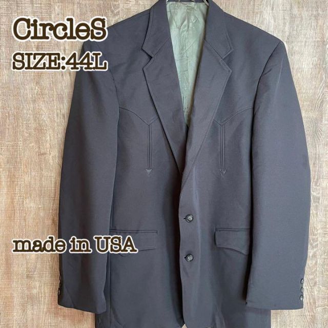 Western Tailored Jacket Circle S グレー　44L