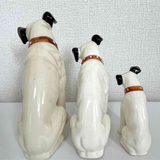 ビクター犬 ニッパー君 置き物6点セット 陶器 昭和レトロ