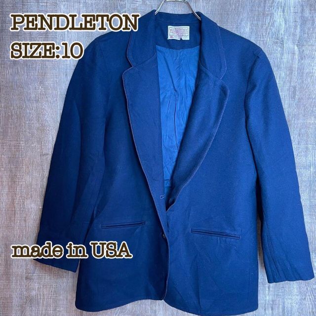 PENDLETON - PENDLETON ペンドルトン ウールジャケット USA製 ブルー ...