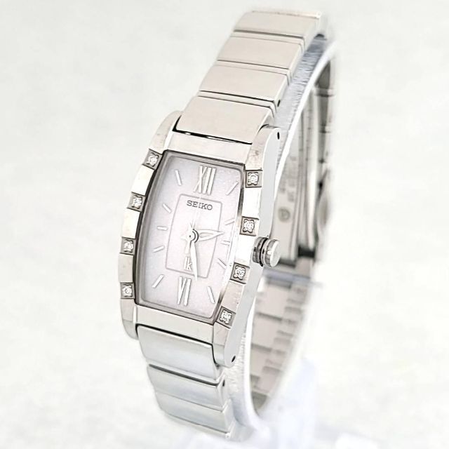 ☆【美品稼働品】SEIKO セイコー ルキア ダイヤベゼル ホワイト文字盤