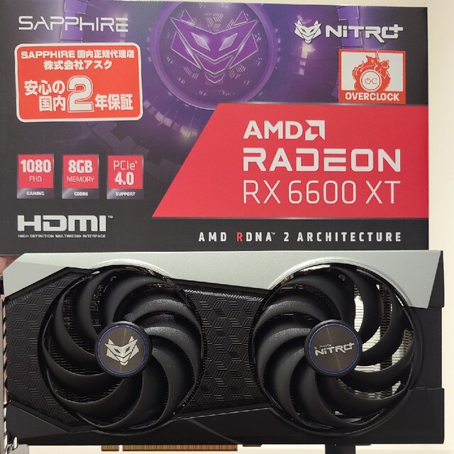 SAPPHIRE NITRO+ AMD Radeon RX 6600XTRX6600XT