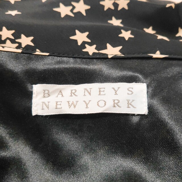 BARNEYS NEW YORK(バーニーズニューヨーク)のバーニーズニューヨーク ボウタイロングワンピース 総柄 星柄  シフォン レディースのワンピース(ロングワンピース/マキシワンピース)の商品写真