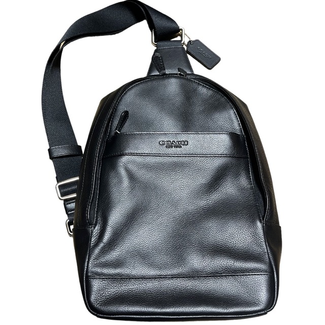 極美品】 COACH コーチ レザー ボディバッグ 未使用に近い ブラック
