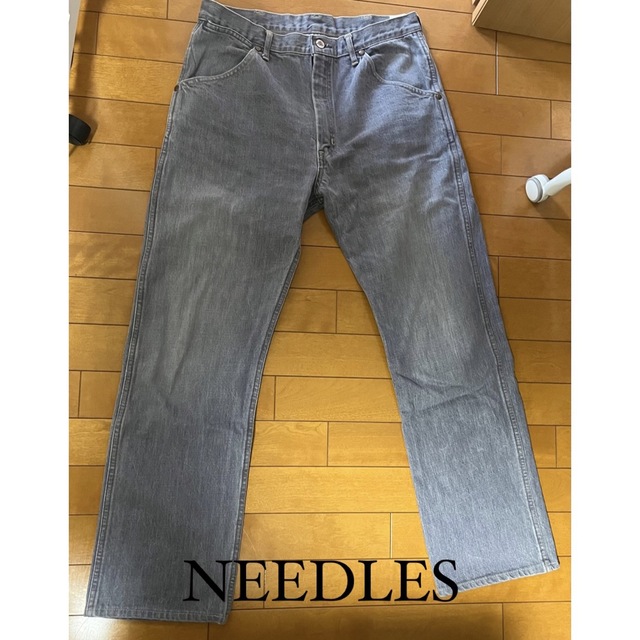 NEEDLES ニードルズ ウォッシュドストレートジーンズ フレアパンツ