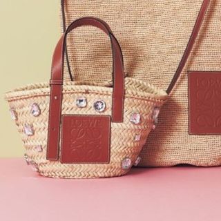 ロエベ(LOEWE)のロエベ 超レアビジューかごバッグ カゴ(かごバッグ/ストローバッグ)