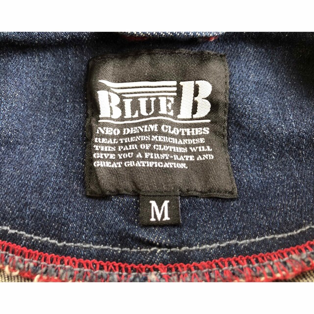 BLUE B(ブルービー) ストレッチデニムツナギ インディゴ ミキティ様専用 メンズのパンツ(サロペット/オーバーオール)の商品写真