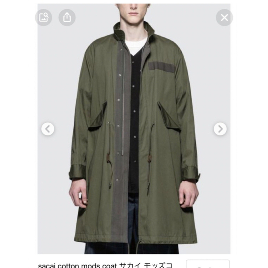 sacai サカイ コットン モッズコート ミリタリーコート サイズ1 | フリマアプリ ラクマ